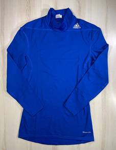 Adidas Techfit Blue Turtleneck Fitted Tee #DR Used