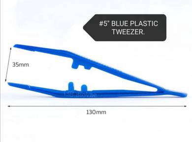 Blue Plastic Tweezer 5inch Fish Aquarium Akuarium