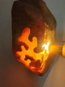 Icy Yellow Natural Burma Jadeite Jade Rough Stone