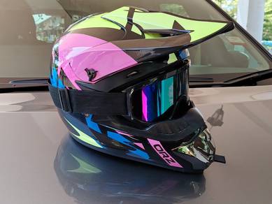Helmet Kits Motocross ORZ Sais S   Google, SIRIM. 