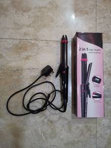 2 in 1 hair styler - straightener & curler