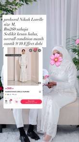 Baju nikah pengantin preloved