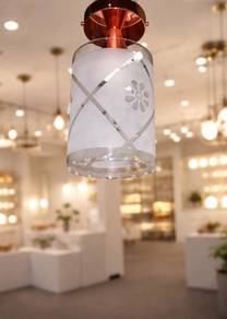 [Brand new] Decorative Ceiling Light with Etched F