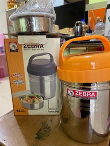 Zebra Double Wall Loop Handle Pot (New)