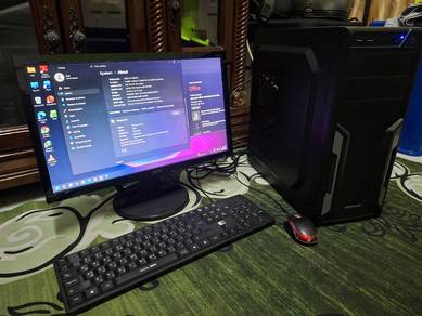 pc bajet fullset i5 10th 8gb ram monitor