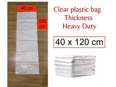 Panjang tebal Plastik bag packaging 120cm x 40cm