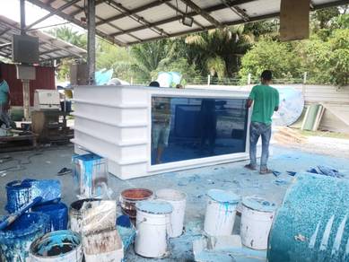 Fiberglass Fish Tank / Top Filter  :