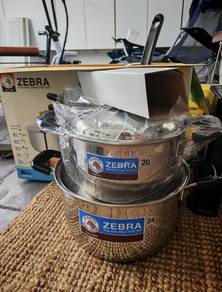 Zebra Stainless Steel Stock Pot