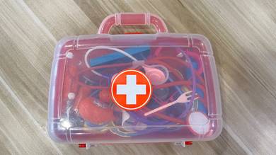 Kids Doctor Play Set with Red Carry Case