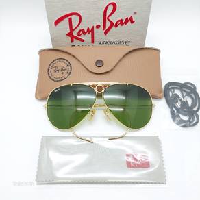 Rayban BL USA SH00TER GOLD RB-3 GREEN 62MM