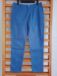H&M royal blue slim fit pants uniqlo GU zara levis