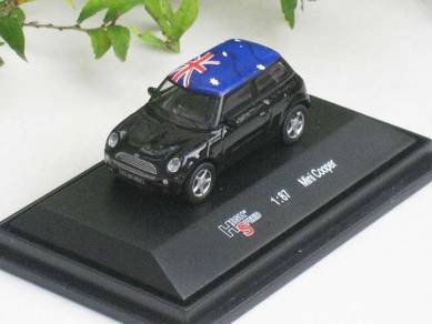 4cm High Speed 1-87 Diecast Car MINI Cooper