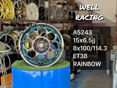 NEW RIM WELL RACING 15Inch RAINBOW