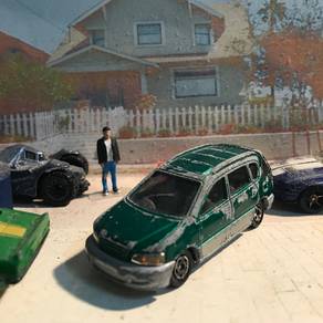 CFE344 1996 TOMY TOMICA 1:64 Toyota Ipsum Green di