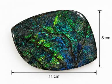 班彩 natural ammonite/ ammolite