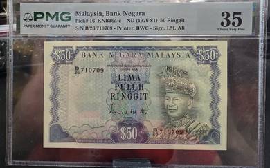 malysia no 3 series  50 dollar 