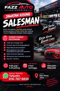 Jawatan Kosong Salesman