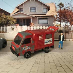 CFE254 TOMY TOMICA 1:52 subaru sambar red diecast