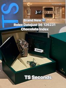 Rolex Datejust 2tone Everose 36mm Chocolate Index