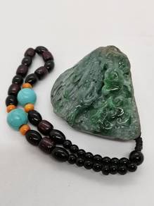 Green Natural Burma Jadeite Jade Hand Piece Type A