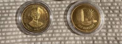Malaysia $100 Ringgit Gold Coin Tunku Abdul Rahman