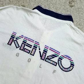 Kenzo Golf Embroidery Lettering Polo T-shirt