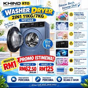 Khind Washer Dryer 2 in 1 WD1468