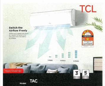 TCL 1.5hp Aircond + pasang