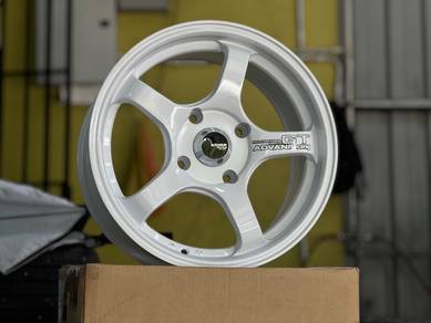 Sport Rim Baru 15 Advan GT White Siap Trade In