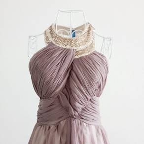 Elegant Soft Brown Evening gown