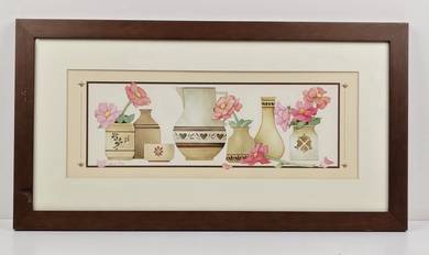 Framed Lithograph Print - Vessels and Blossoms