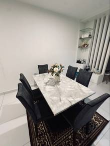 Modern Marble Dining Set with Coffee Table