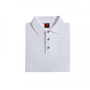 T-shirt Plain Polo Oren Sport Short Sleeve White