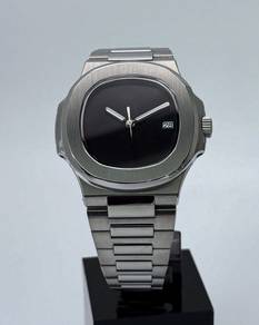 Custom Seiko Mod 40mm Black Sterile No Logo Naut