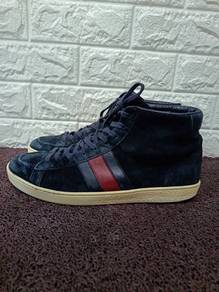 uk8 Gucci suede high-tops Sneakers