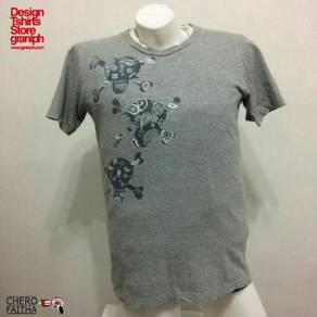 Graniph skull motive tshirt baju