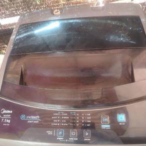 mesin auto. 7.5kg midea. 