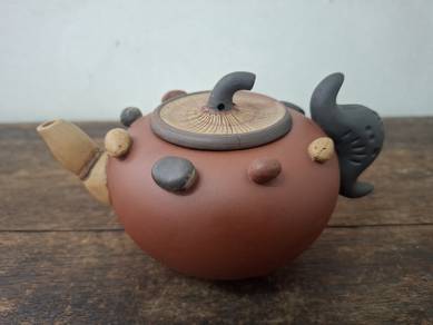 时大彬制款彩泥装饰茶壶｜Chinese Clay Decorative Teapot
