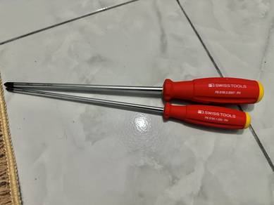 PB Swiss Screwdriver Long PH1 PH2 (2 Pcs)