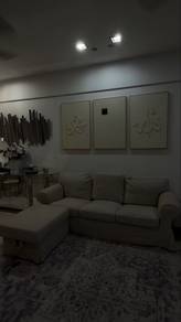 IKEA 3-Seater Sofa with Ottoman – Washable Cover