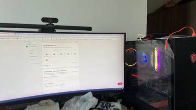 Gaming Desktop PC with monitor