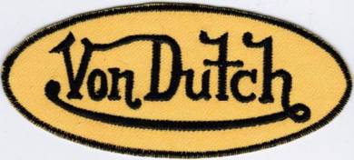 Von Dutch #BTY Motorcycle Racing Badge Patch