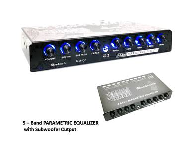 5-BAND PARAMETRIC EQUALIZER PRE AMPLIFIER Blue LED