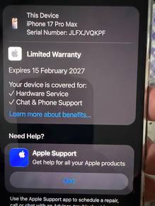 iPhone 17 pro max 256 silver