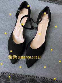 Black Strap High Heels Size 37