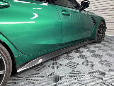 BMW G80 G82 M3 ME OEM Side Skirt Lip Dry Carbon