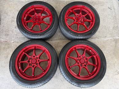 Rim ce28 flow forming candy red 15 inch axia bezza