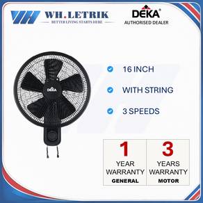 Deka 16" Wall Fan [3 YEARS WARRANTY]