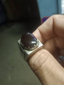 Cincin akik yaman perak handmade