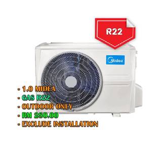 [OUTDOOR SAHAJA] Used Midea 1.0HP Compressor R22